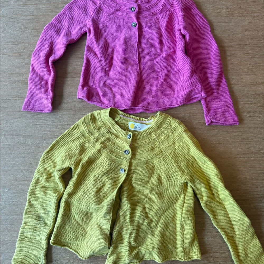 Boden Yellow Knit Cardigan